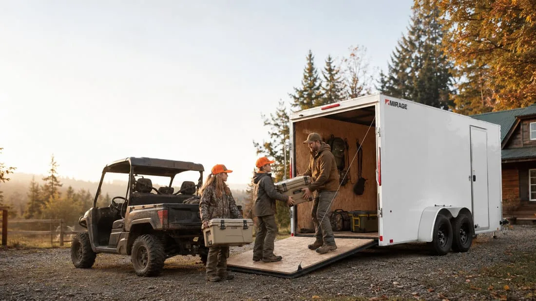 mirage-2 Loading a UTV into a Mirage Equinox enclosed trailer